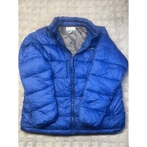 Columbia Coat Mens XL  Rapid Excursion Thermal Puffer Jacket Blue Exc Condition